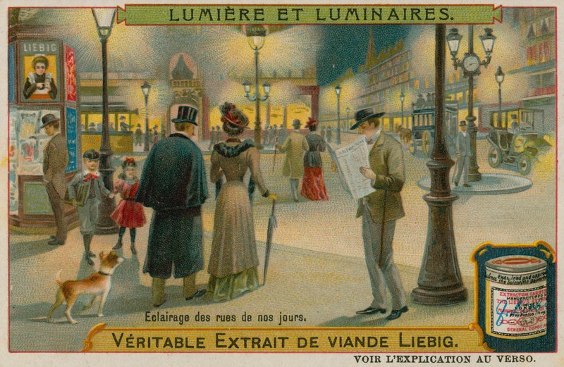 Nowoczesne lampy uliczne z XX wieku autorstwa European School