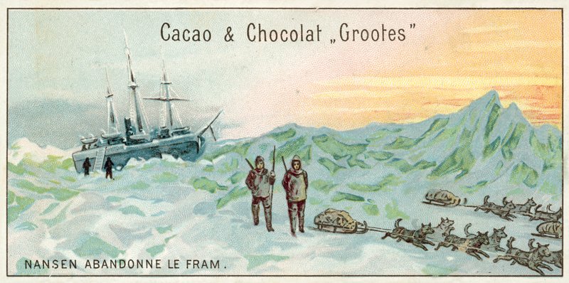 Nansen porzuca Fram (chromolitho) autorstwa European School