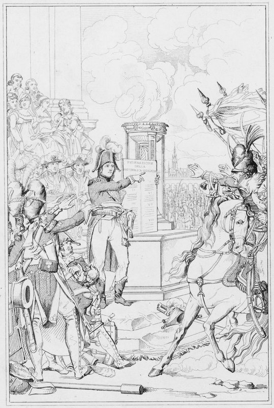 Napoleon: Republique Cisalpine, The Cisalpine Republic (grawerowanie) autorstwa European School