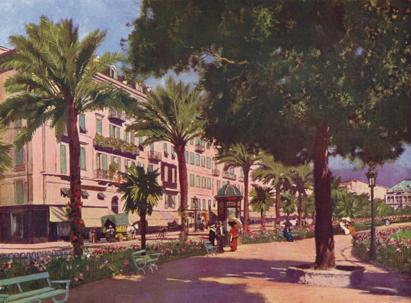 Nicea, Avenue Massena (druk kolorowy) autorstwa European School