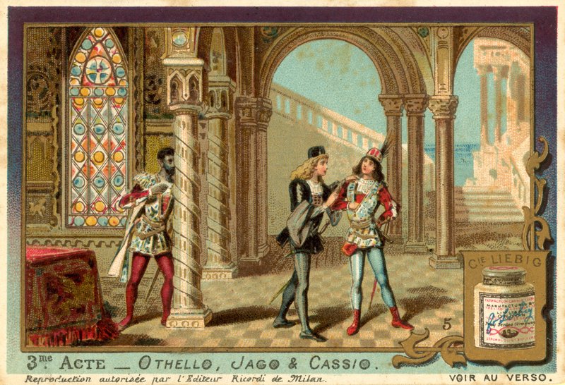 Otello podsłuchuje Iago i Cassio autorstwa European School
