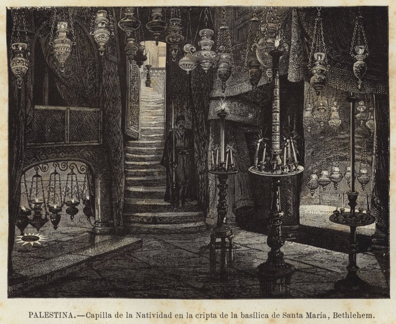 Palestyna, Kaplica Narodzenia Pańskiego w krypcie bazyliki Santa Maria, Betlejem autorstwa European School