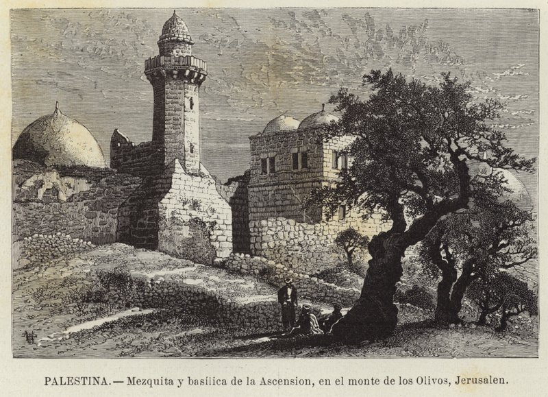 Palestyna, Meczet i Bazylika Wniebowstąpienia, na Górze Oliwnej, Jerozolima autorstwa European School