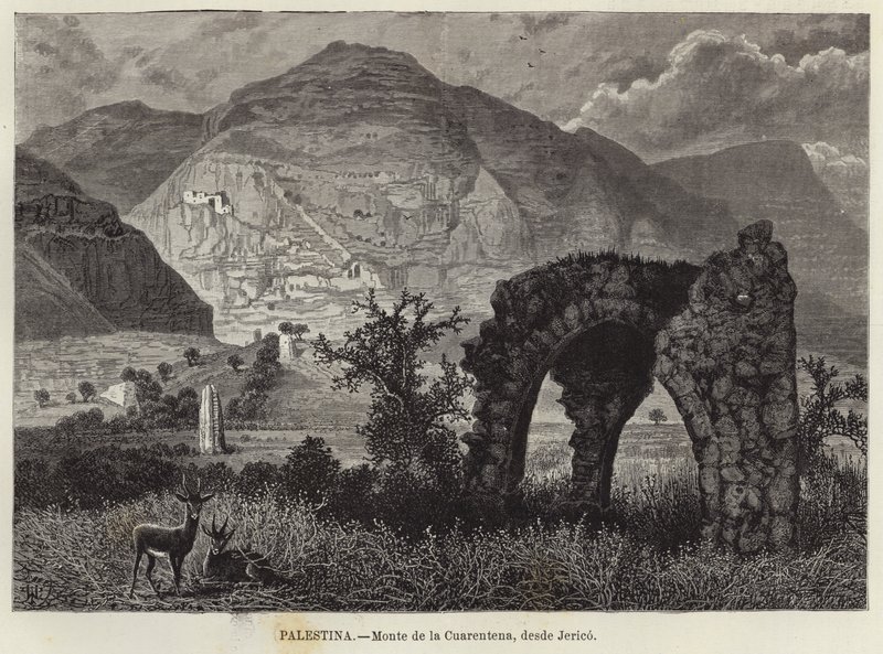 Palestyna, Góra Kwarantanny, z Jerycha autorstwa European School