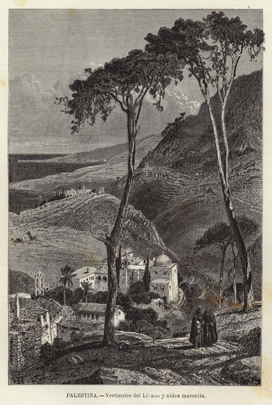 Palestyna, Vertientes del Lilano i wieś maronitów autorstwa European School