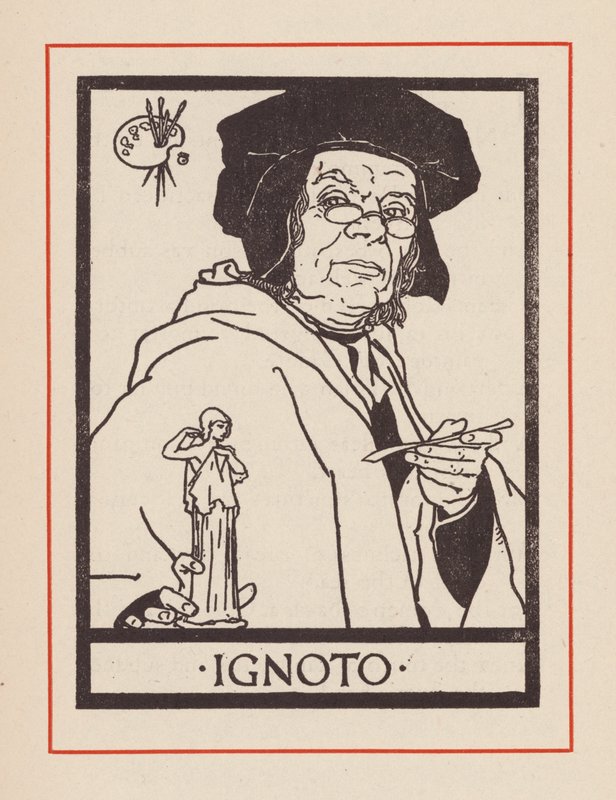Portret nieznanego włoskiego artysty (litografia) autorstwa European School