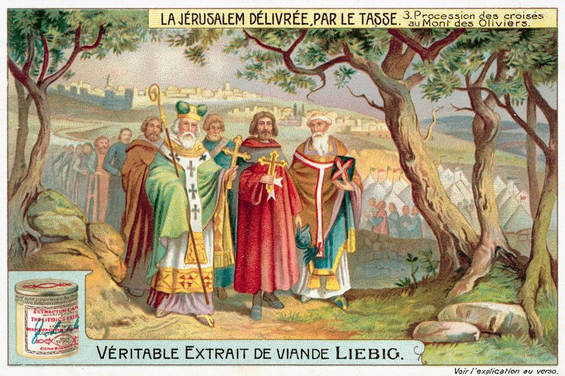 Procesja Krzyży na Górze Oliwnej (chromolitho) autorstwa European School
