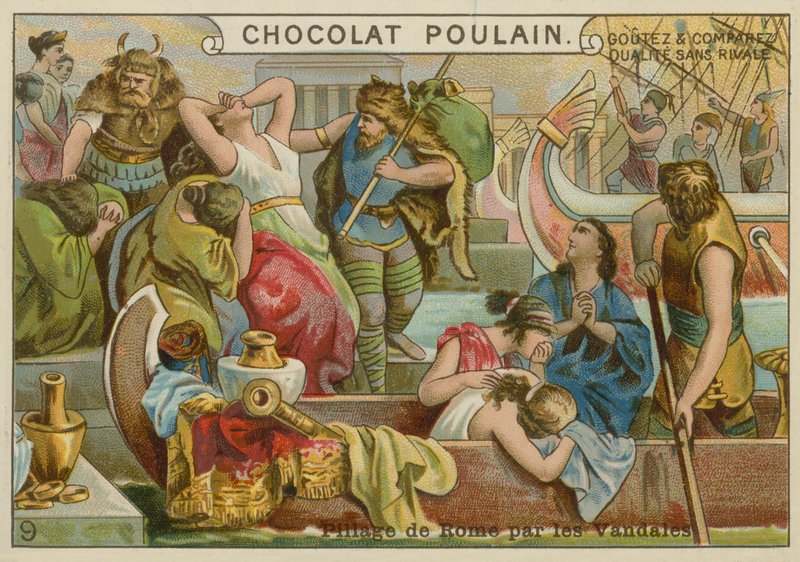 Sack of Rome przez Wandalów, 455 autorstwa European School