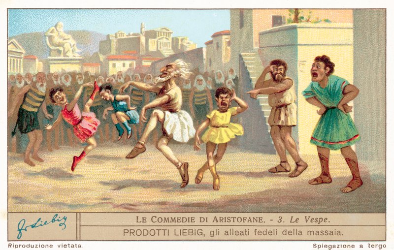 Scena z Osy (chromolitho) autorstwa European School