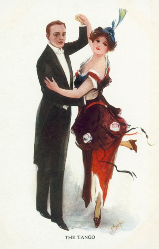 Tango (litografia kolorowa) autorstwa European School