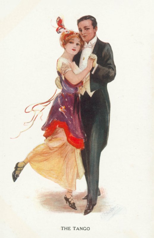 Tango (litografia kolorowa) autorstwa European School