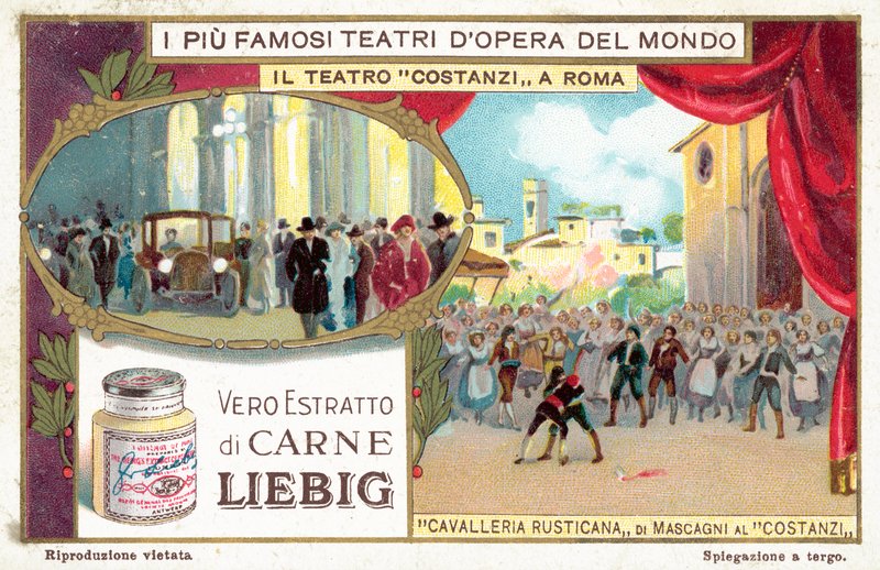 Teatro Costanzi, Rzym (chromolitho) autorstwa European School