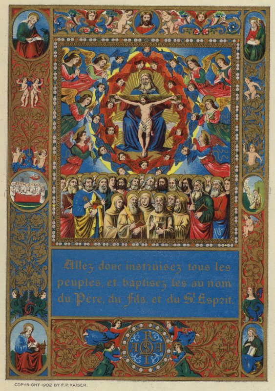 The Church Militant (kolorowa litografia) autorstwa European School