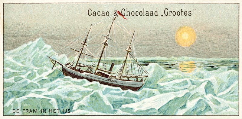 Farma w lodzie (chromolitho) autorstwa European School