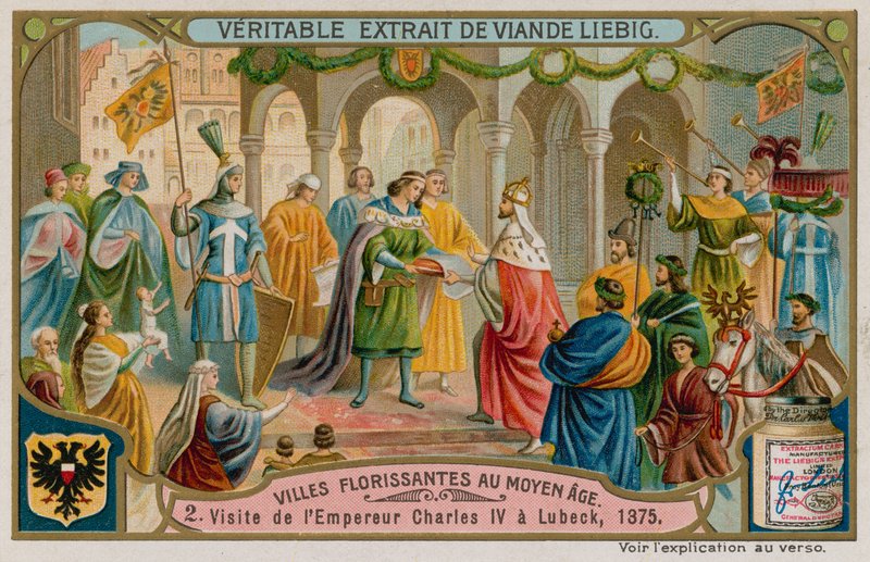 Wizyta cesarza Karola IV w Lubece w 1375 r. autorstwa European School