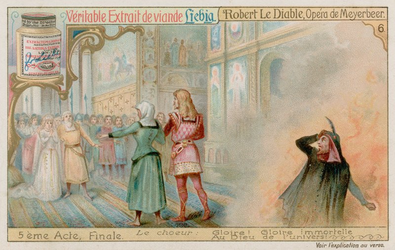 Ślub Roberta i księżniczki Isabelle, podczas gdy Bertram schodzi do piekła autorstwa European School