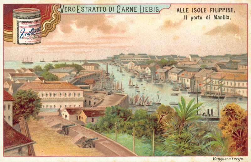 Port Manila (chromolitho) autorstwa European School