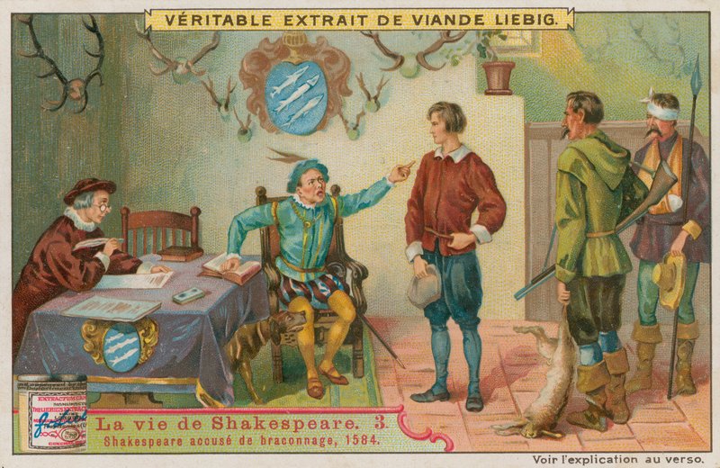 Młody Szekspir oskarżony o kłusownictwo, 1584 autorstwa European School