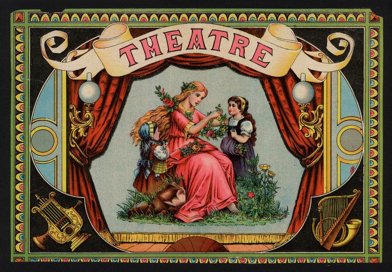 Teatr (litografia kolorowa) autorstwa European School
