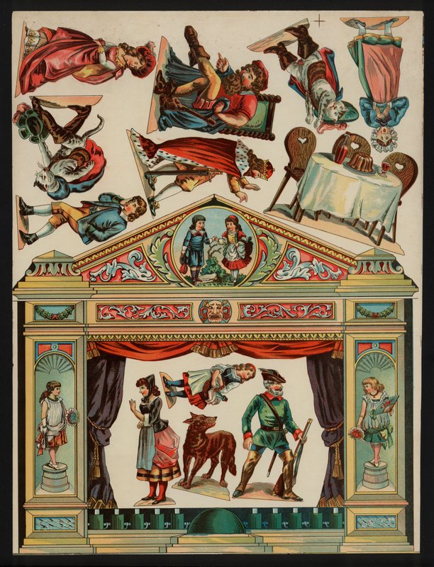 Teatr (litografia kolorowa) autorstwa European School