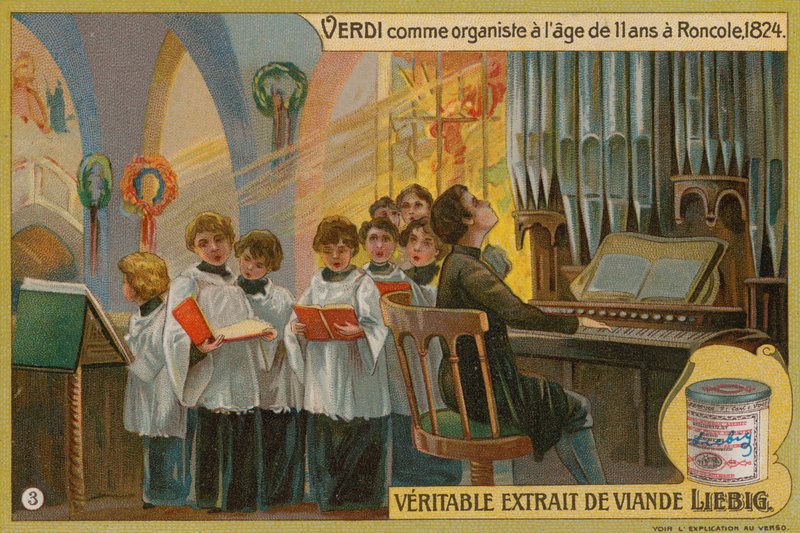 Verdi gra na organach w Roncole autorstwa European School