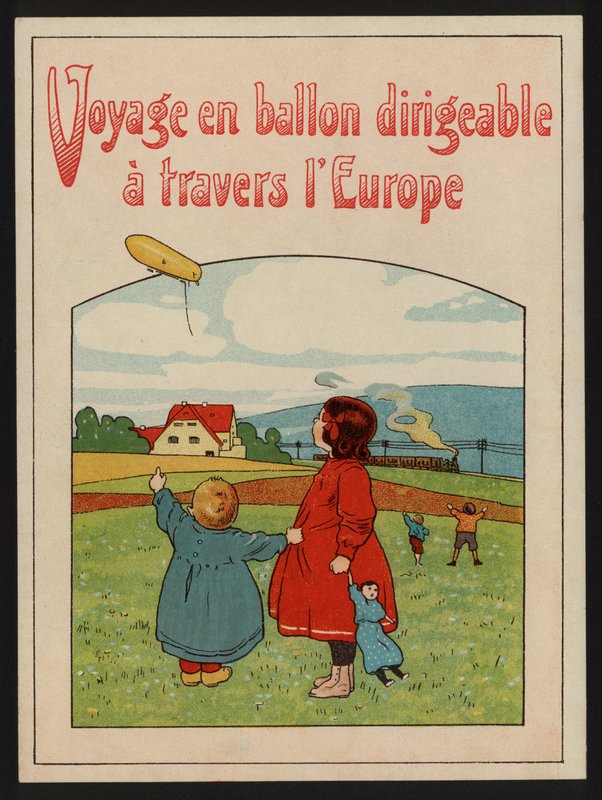 Podróż balonem sterowcem po Europie (kolor lito) autorstwa European School