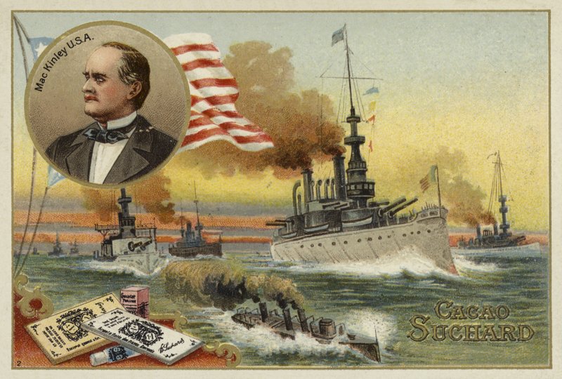 William McKinley, prezydent Stanów Zjednoczonych, wojna hiszpańsko-amerykańska, 1898 autorstwa European School