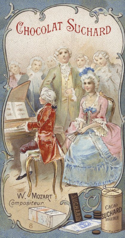 Wolfgang Amadeus Mozart, austriacki muzyk i kompozytor, jako dziecko autorstwa European School
