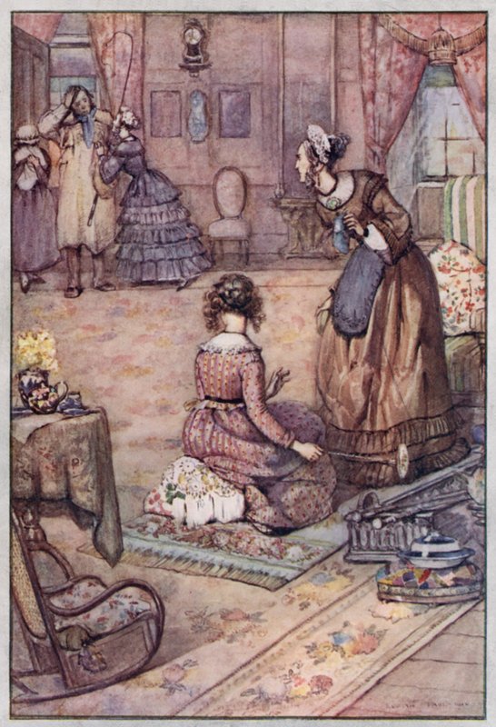 Ilustracja do Cranford autorstwa pani Gaskell (kolor lito) autorstwa Evelyn Paul