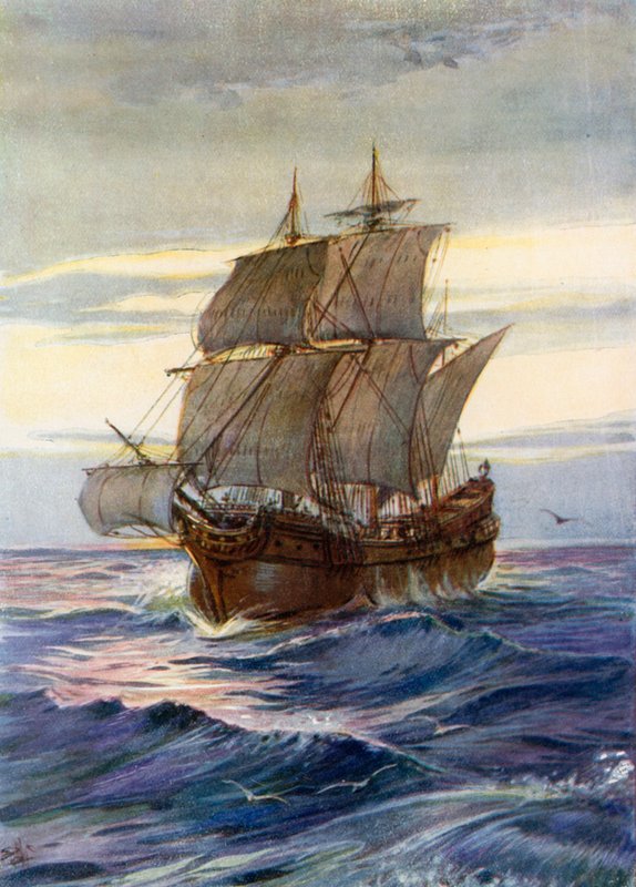 Ilustracja dla młodych pielgrzymów autorstwa Evelyn Stuart Hardy