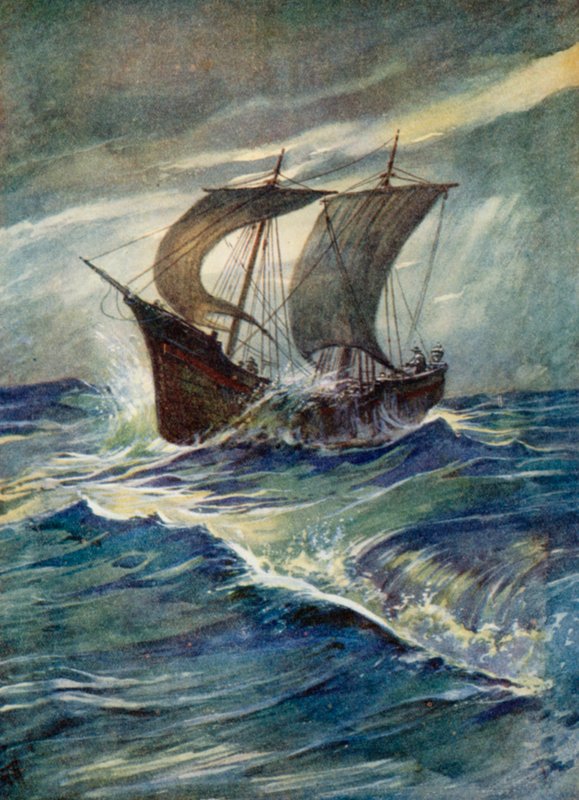Ilustracja dla młodych pielgrzymów autorstwa Evelyn Stuart Hardy