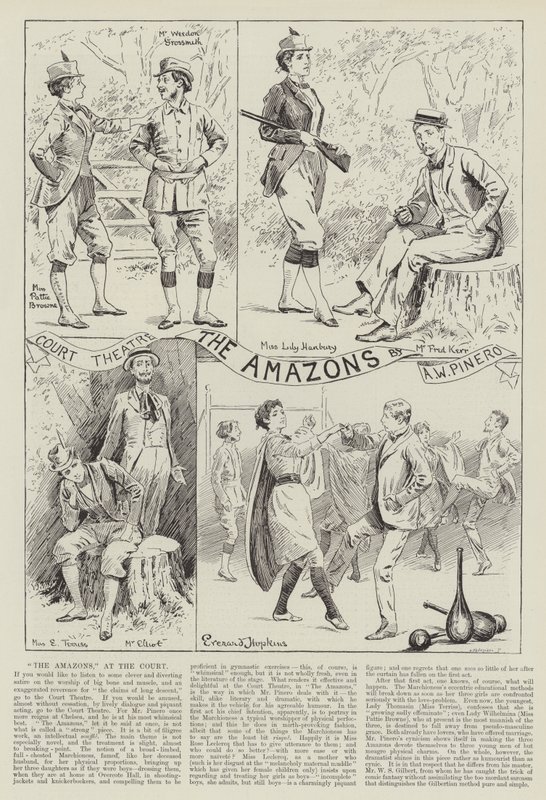 Amazonki w Teatrze Dworskim autorstwa Everard Hopkins