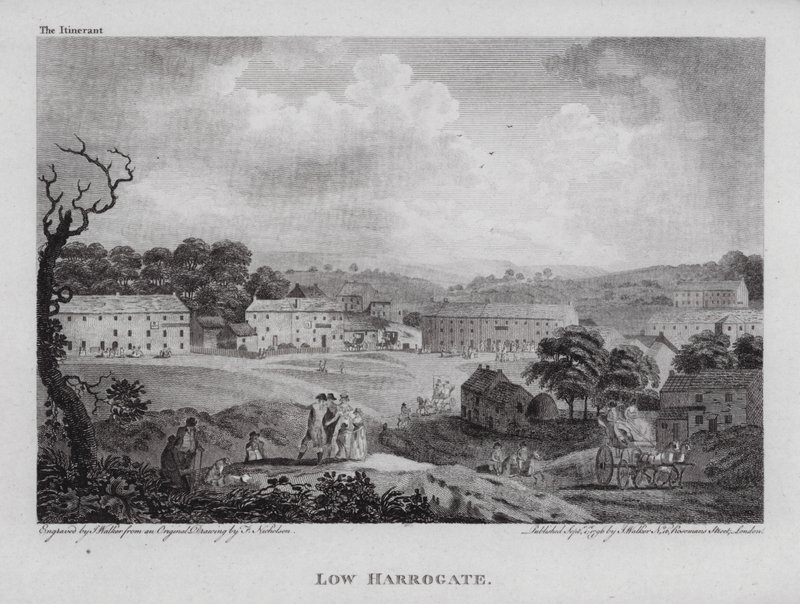 Niski Harrogate (grawerowanie) autorstwa F. (after) Nicholson
