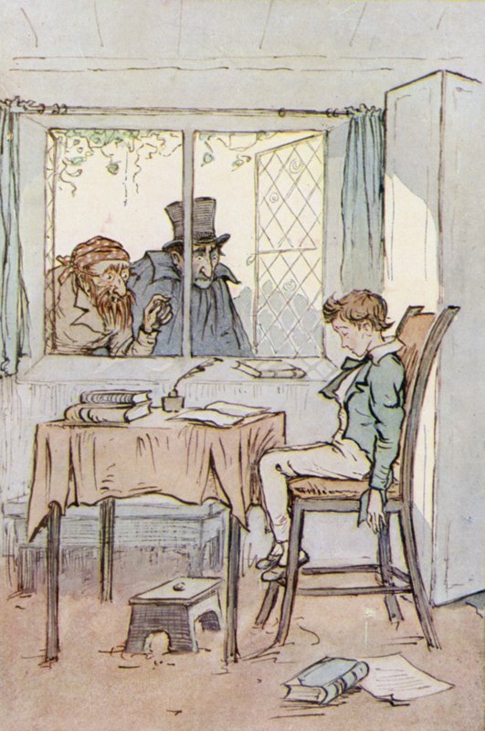 Ilustracja do Olivera Twista (kolor lito) autorstwa F. M. B. Blaikie