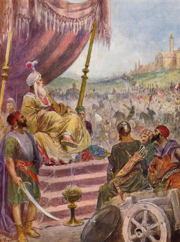 La Gerusalemme Liberata autorstwa Torquato Tasso: Canto XVII, strofa 11 (kolorowa litografia) autorstwa Fabio Fabbi