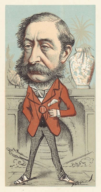 Henry Herbert, 4. hrabia Carnarvon, sekretarz stanu ds. kolonii autorstwa Faustin (b.1847)