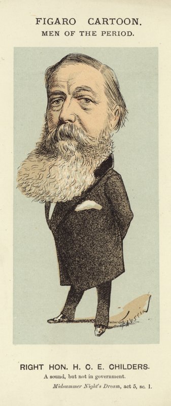 Portret H C E Childers autorstwa Faustin