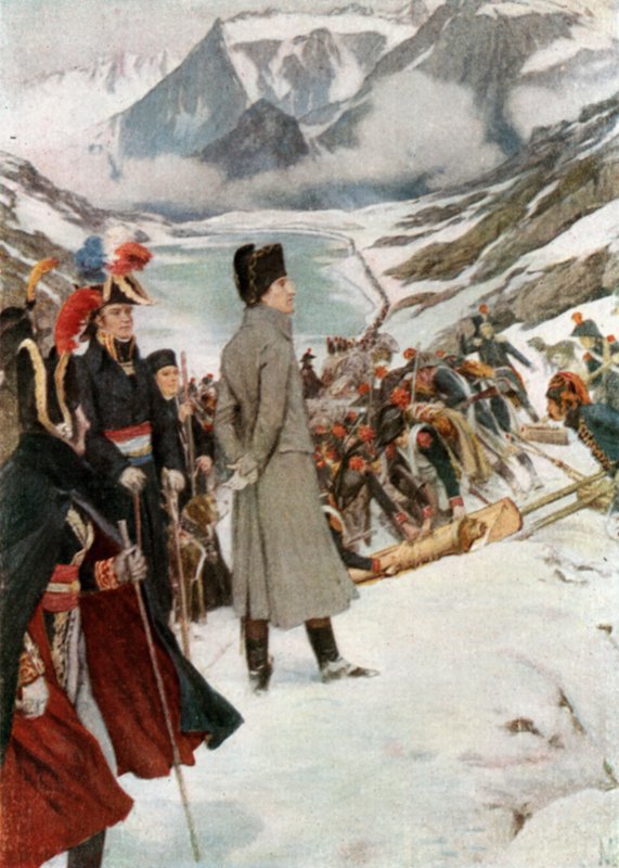 Pasaż św Bernarda autorstwa Felicien baron de Myrbach Rheinfeld