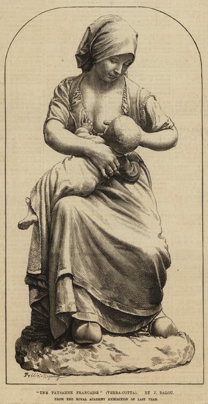 Chłop francuski, Terra-Cotta autorstwa Felix Regamey