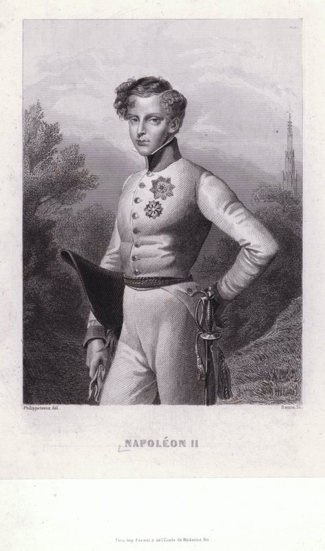 Napoleon Francois Joseph Charles Bonaparte, syn cesarza Francji Napoleona I (rycina) autorstwa Felix (after) Philippoteaux