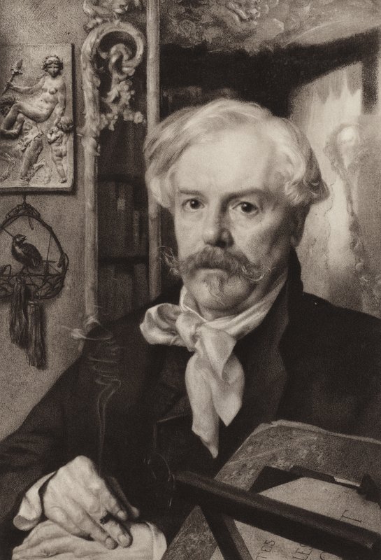 Edmond de Goncourt (Grawerowanie) autorstwa Felix Bracquemond