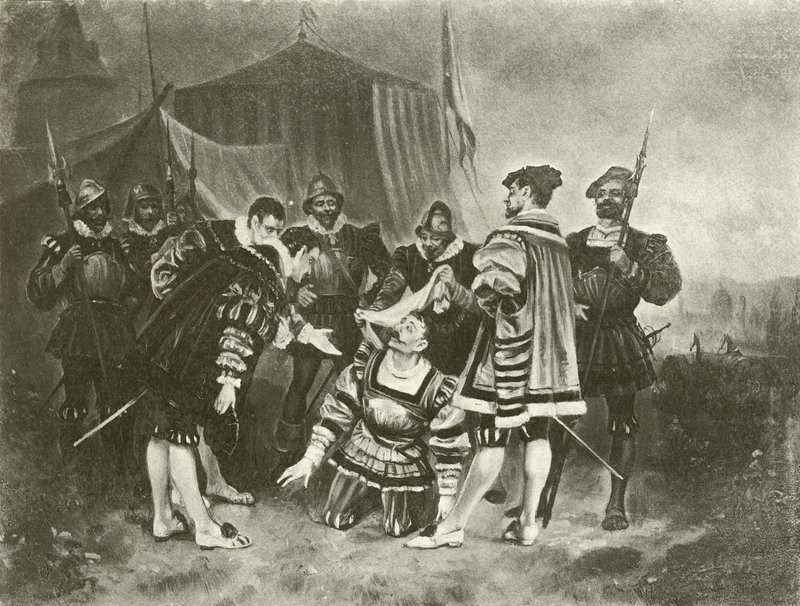 Wszystko dobre, co się dobrze kończy. Akt IV-Scena III (grawiura) autorstwa Felix Octavius Carr Darley