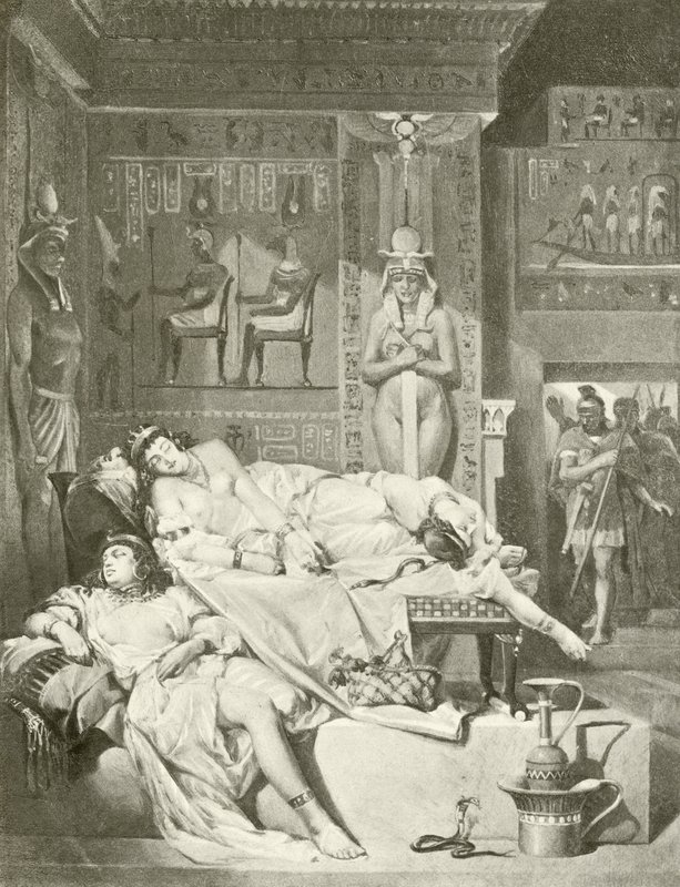 Antoniego i Kleopatry. Akt-V, Scena II (grawiura) autorstwa Felix Octavius Carr Darley