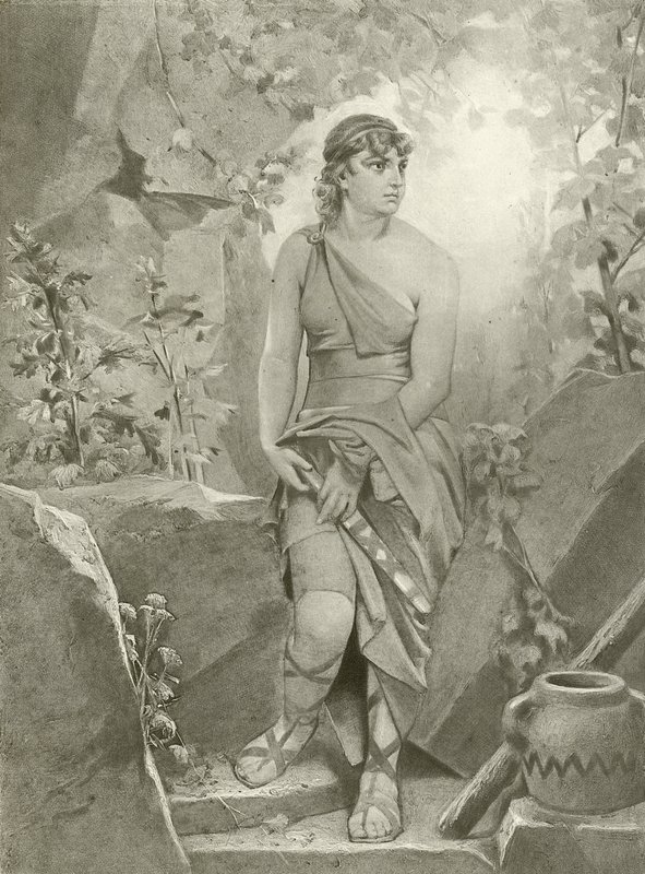 Cybelina. Akt III, Scena VI (wklęsłodruk) autorstwa Felix Octavius Carr Darley