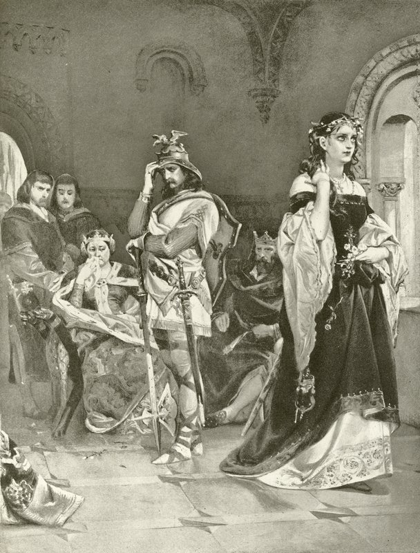 Mała wioska. Akt IV, Scena V (wklęsłodruk) autorstwa Felix Octavius Carr Darley