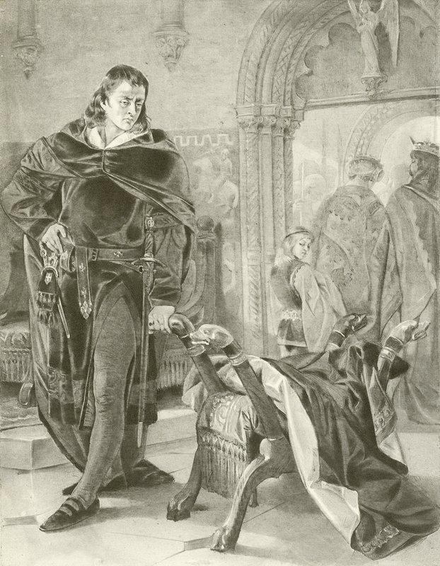 Mała wioska. Akt I, Scena II (wklęsłodruk) autorstwa Felix Octavius Carr Darley