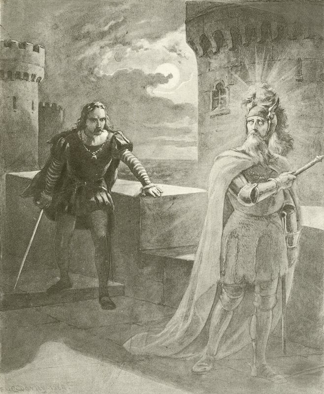 Mała wioska. Akt I, Scena V (wklęsłodruk) autorstwa Felix Octavius Carr Darley