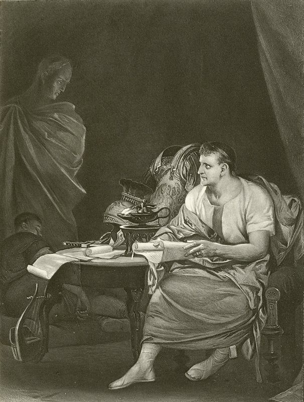 Juliusz Cezar. Akt IV, Scena III (grawiura) autorstwa Felix Octavius Carr Darley