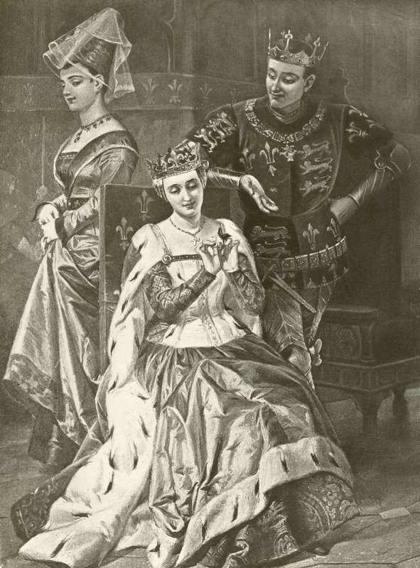 Król Henryk Piąty. Akt V, Scena II (wklęsłodruk) autorstwa Felix Octavius Carr Darley