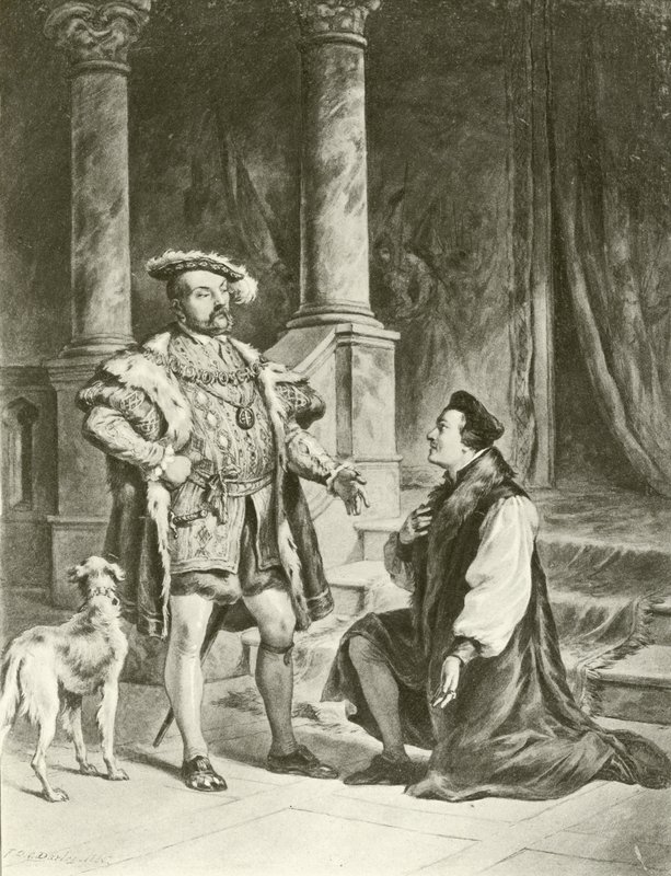 Król Henryk VIII. Akt V-scena I (wklęsłodruk) autorstwa Felix Octavius Carr Darley
